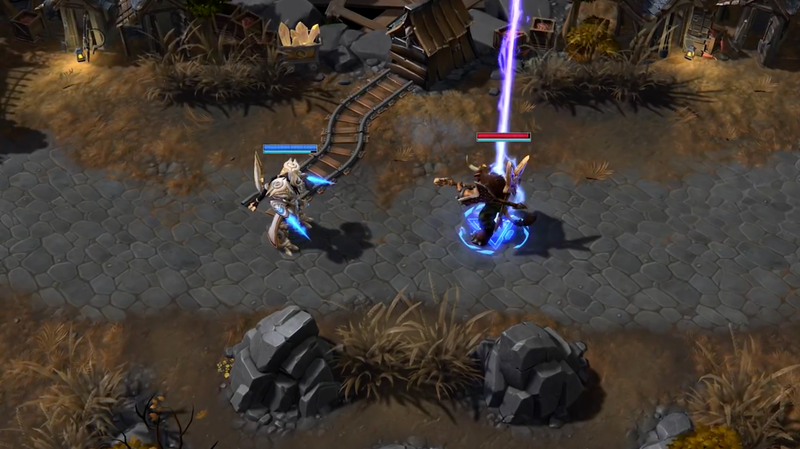 Illustration for article titled Heroes Of The Storm’s New Protoss Warrior Is A Teleporting, Death Ray-Shooting Badass